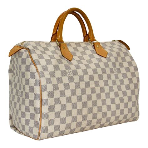 louis vuitton damier azur coated canvas speedy 35 bag|damier azur canvases.